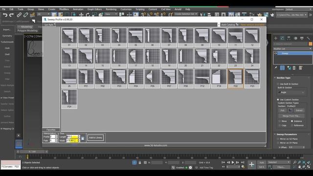 Hướng dẫn cài sweep profile 3dsmax 2022 | Plugins tạo phào chỉ trong 3dsmax 2022 смотреть онлайн