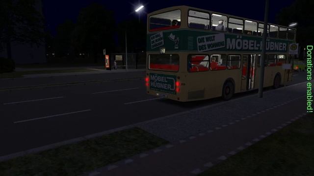 OMSI 2 - line 92 - night ride - buy a ticket! - 1990-08-17 смотреть онлайн
