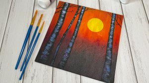 Мастер-класс по созданию картины "Закат"