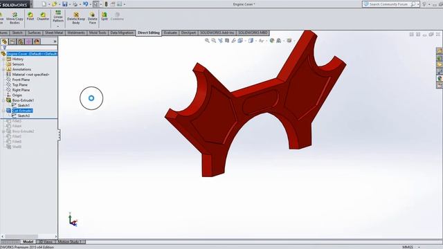 Car Engine Cover 3D Model in Solidworks@Knowledge_Centre_03 смотреть онлайн