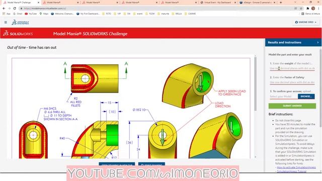 SolidWorks Model Mania 2022 CHALLENGE смотреть онлайн