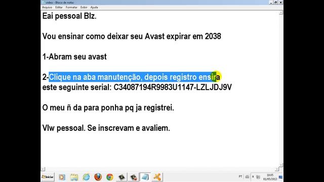 Como deixar seu Avast expirar em 2038 смотреть онлайн