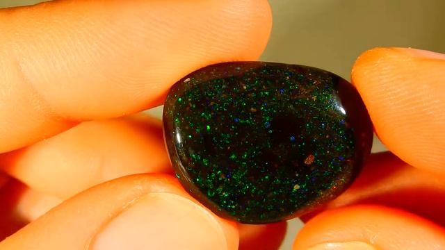 17 Cts. Honduras Black Matrix Opal Cabochon Lot 1096 SB Malls