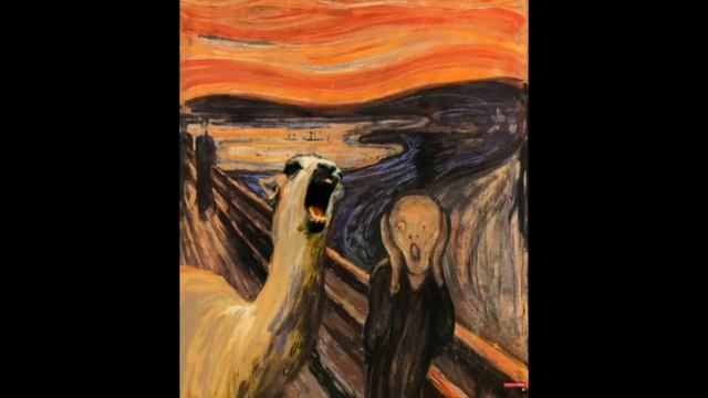 Edvard Munch's "The Scream" Except There's a Llama and Lots of Chromatic Scales смотреть онлайн