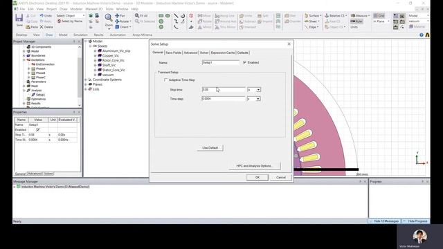 Ansys Induction Motor Initialisation for Transient Simulation to achieve Quick Steady State смотреть онлайн