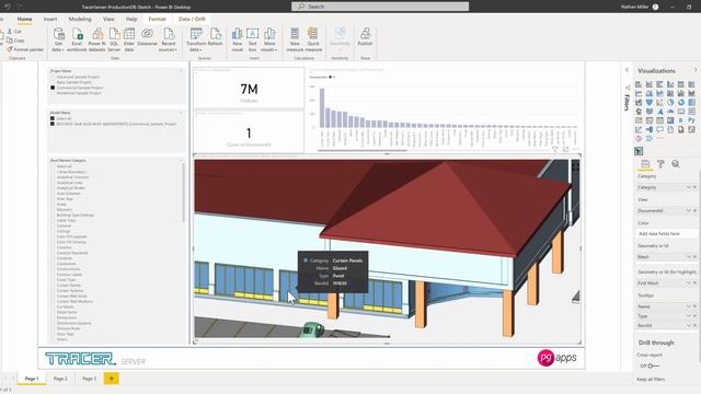 Tracer Server - Using Centralized 3D Model Data from Multiple Revit Projects in a Power BI Report смотреть онлайн