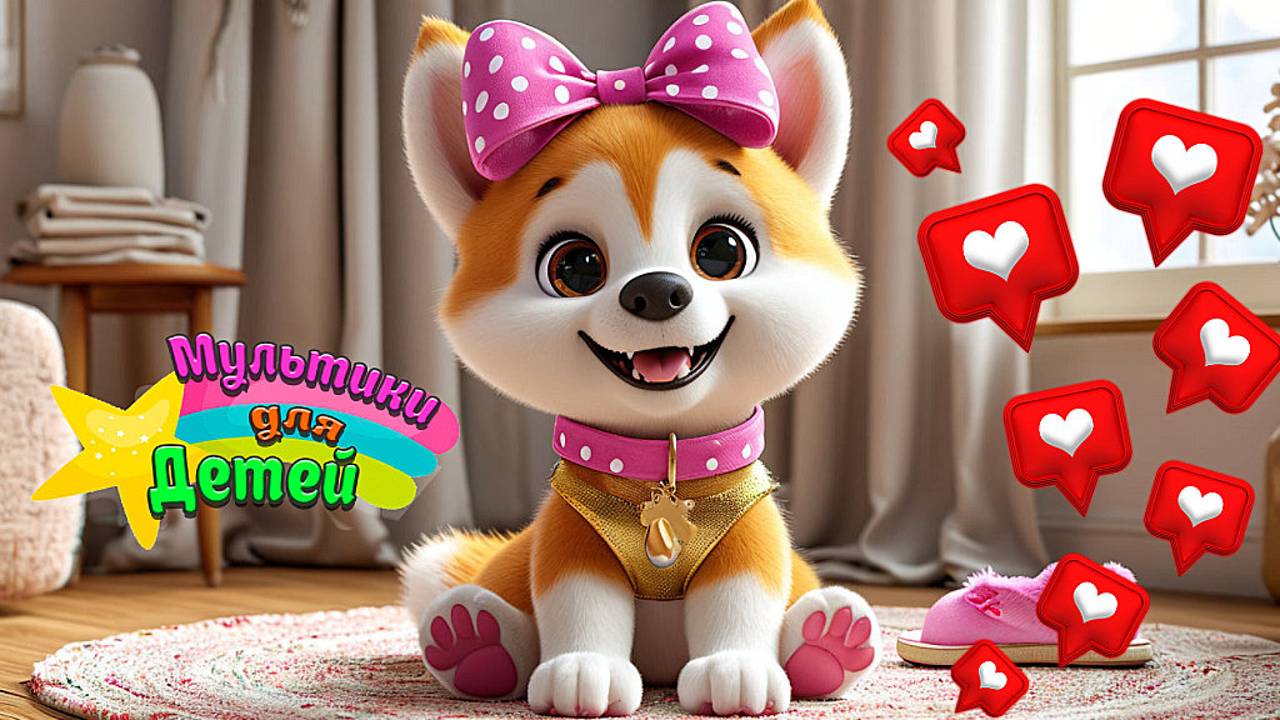 Мой Щенок 🐶 Песенка и Мультик для Детей и Малышей + Весёлые Мультики для Детей смотреть онлайн