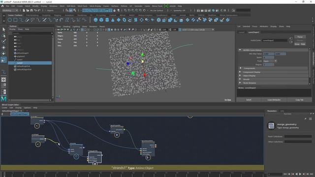 Bifrost Scatter instance by curve weight half tutorial смотреть онлайн