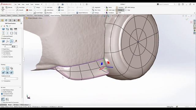 Bumber Kit Reverse Engineering- Power Surfacing RE| SOLIDWORKS смотреть онлайн