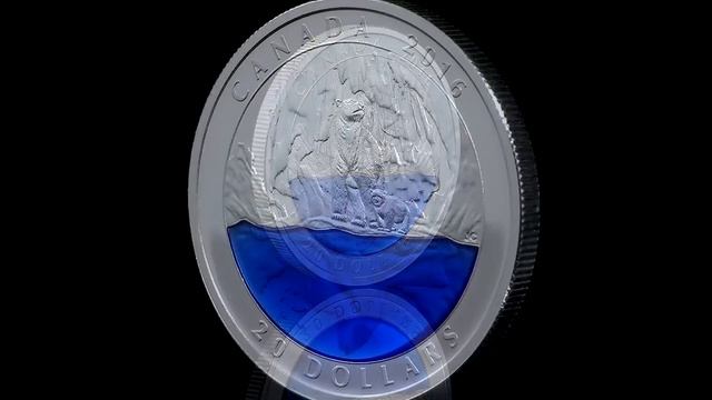1 oz. Fine Silver Coloured Coin – Iconic Canada: The Polar Bear смотреть онлайн