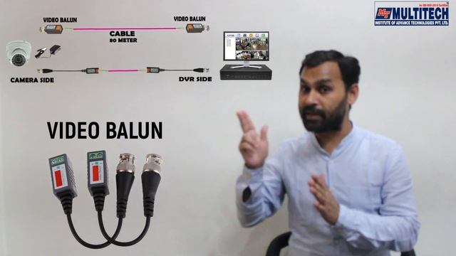Use Of Video Balun In CCTV Camera | How To Connect Video Balun In CCTV And DVR | What Is Video Balu