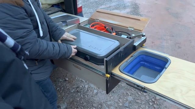 Volkswagen T5 pull out kitchen unit смотреть онлайн