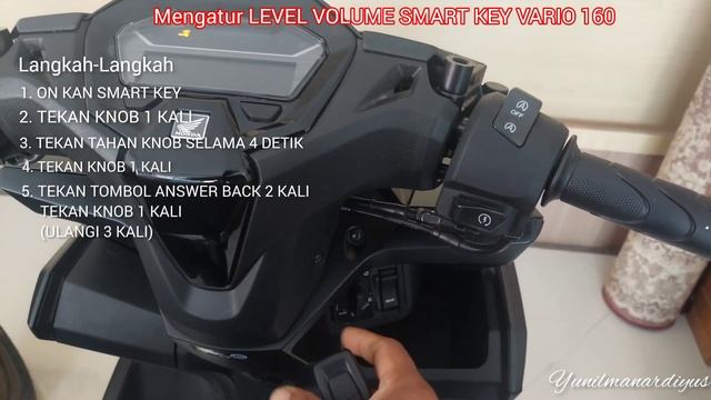 Vario 160 - MENGATUR LEVEL VOLUME SMART KEY смотреть онлайн
