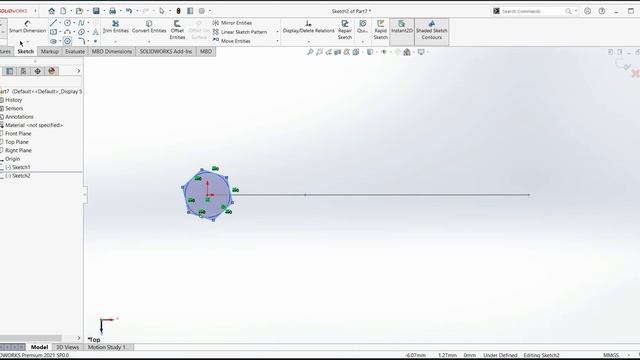 How to make Allen key in solidworks. смотреть онлайн