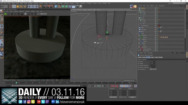 LIVE // The Daily Render // 03.11.2016 // #3dmodeling #MAXON #Cinema4D #Realflow // #OTOY #Octane смотреть онлайн
