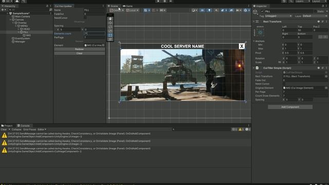 CuiEditor - Add Fill Element