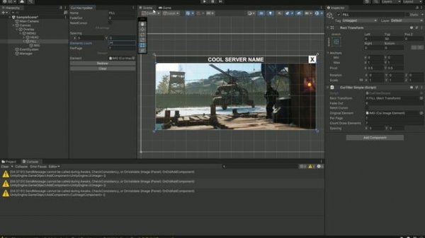 CuiEditor - add fill element