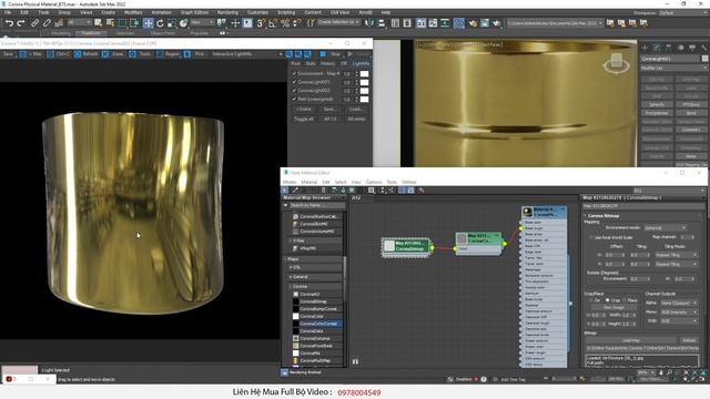 ♛ Vật Liệu Kim Loại Nâng Cao Trong Corona Render 7 - 3DsMax- B.75 смотреть онлайн