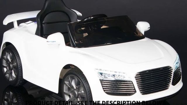 Audi R8 Style Kids 12V Battery Powered Wheels Ride On Car MP3 RC Remote White смотреть онлайн