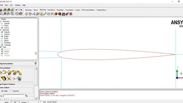 2D structure mesh for an Airfoil (rectangular domain) #ICEM смотреть онлайн