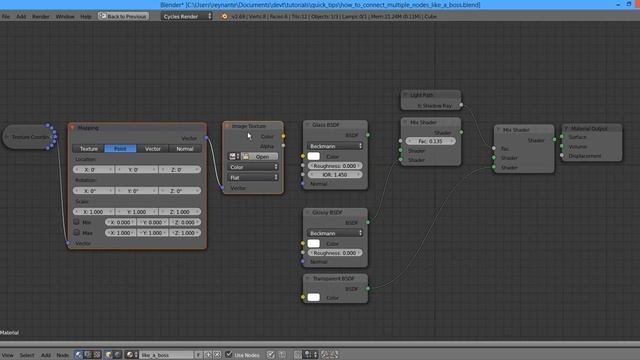Blender Quick Tip: How to Connect Multiple Nodes смотреть онлайн