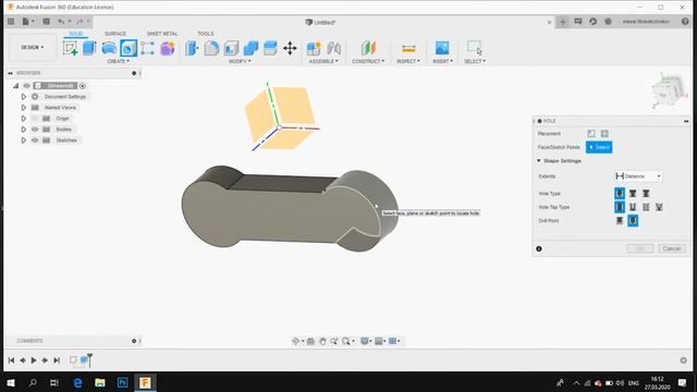 [Fusion 360] 3-ое занятие смотреть онлайн