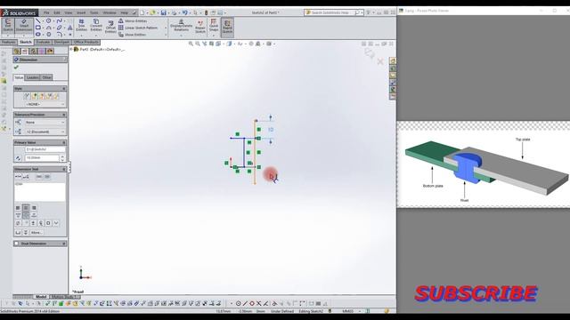 Rivet Part - SolidWorks, Rivet & Riveted Joints with 3D Model in Solidworks смотреть онлайн