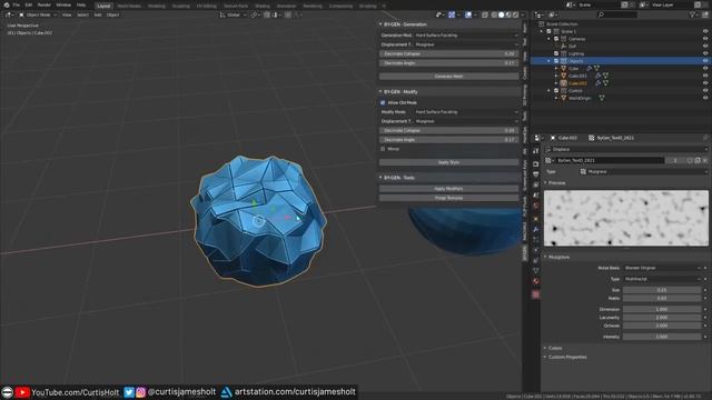 Free Generative Modeling Addon by Curtis James H - Blender смотреть онлайн