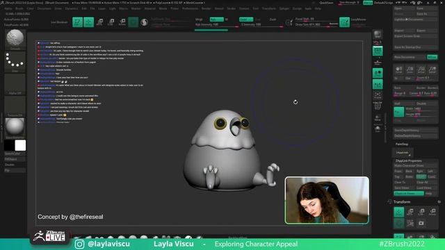 Exploring Character Appeal – Layla Viscu – ZBrush 2022 смотреть онлайн