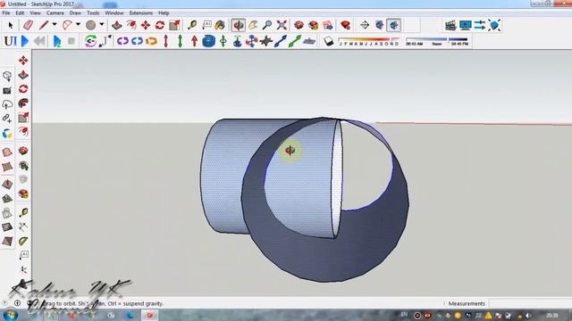 Cara Membuat Gambar Sambungan Pipa T dengan Program SketchUp смотреть онлайн