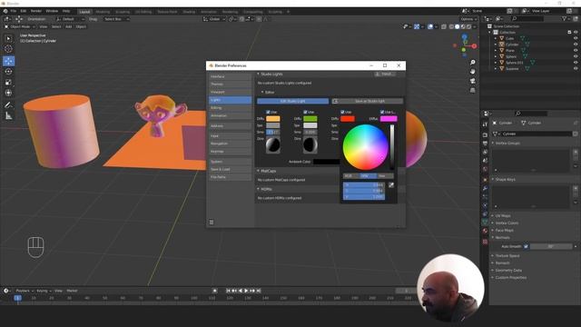 Blender Texture & Material No: 1 (Viewport Shading: Wireframe - Solid) смотреть онлайн