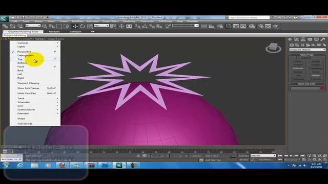 3Ds Max - How to conform pattern to dome смотреть онлайн