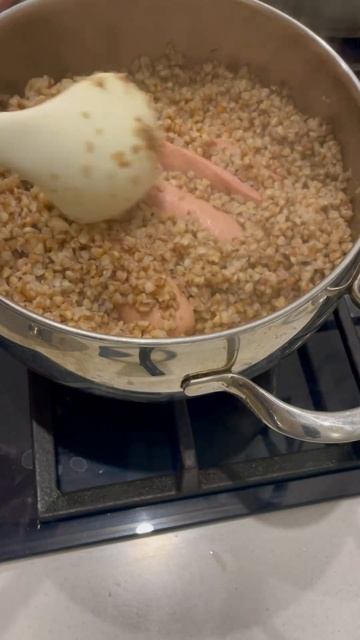 Гречка с мясом на троих