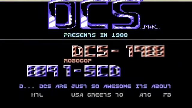 Doughnut Cracking Service (DCS) Intro - Commodore 64 - C64 - Robocop - Cracktro (PAL) смотреть онлайн