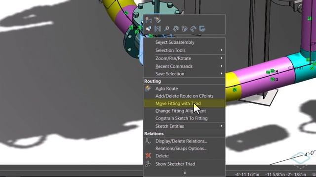 SOLIDWORKS Routing - Piping смотреть онлайн