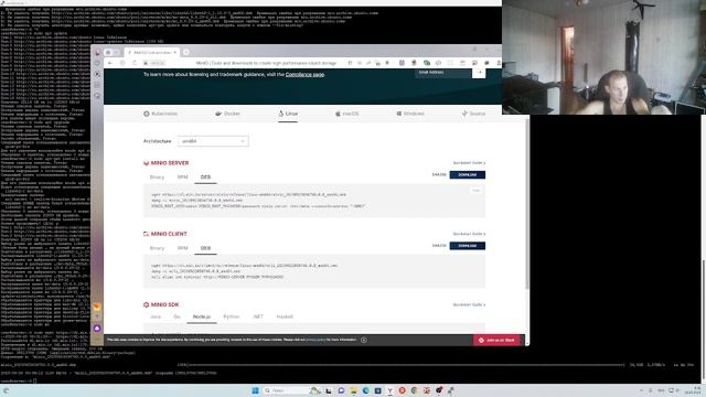 Minio установка и запуск подключение файлов смотреть онлайн