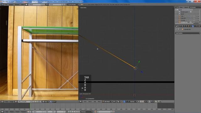 Basic Blender Tutorial: How to Create a Modern Desk смотреть онлайн