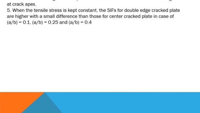 Mode I stress intensity factor with various crack types смотреть онлайн
