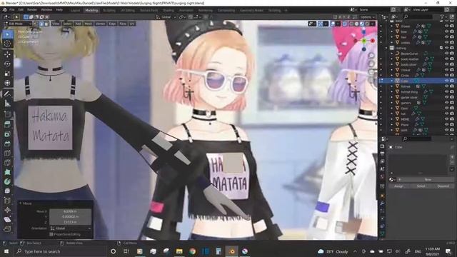Blender/MMD Surging Night Pt. 2 - Textures and Finishing Touches смотреть онлайн