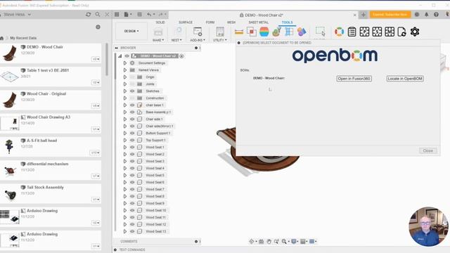 OpenBOM for Autodesk Fusion 360 - Locate Command смотреть онлайн