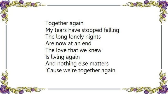 Emmylou Harris - Together Again Lyrics