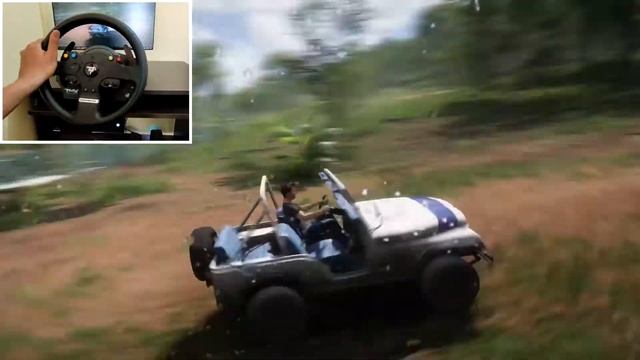 Forza Horizon 5 Realistic offroad- Jeep Cj5 - Thrustmaster TMX Pro смотреть онлайн