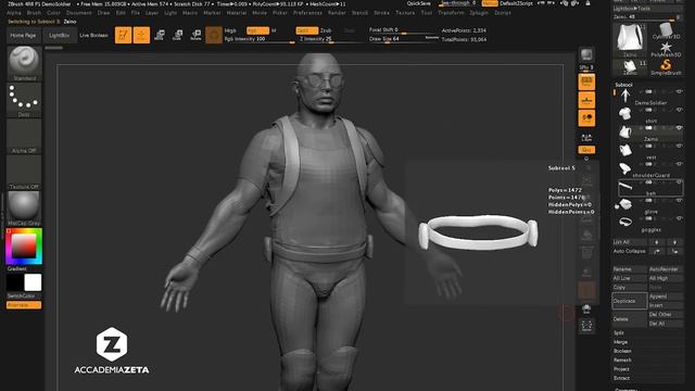 ZBrush Tutorial ITA: SubTool cosa sono e come gestirli смотреть онлайн