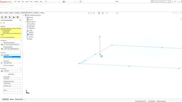 Solidworks Pipe Routing смотреть онлайн