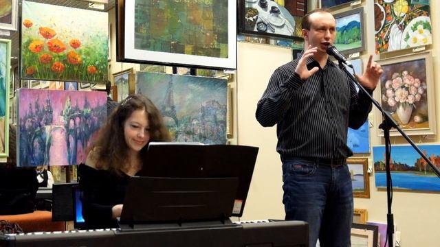 DSCF4675 Яков Сёмочкин и Мария Бершадская в галерее JAZZIUM 11/02/2017. Новосибирск.