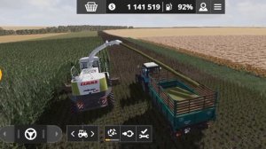 farming simulator 20(FS20)#карта_Кошмак[Timelapse]уборка кукурузы на силос