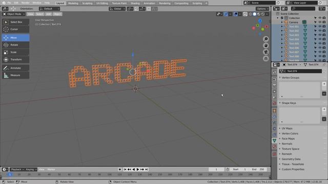 Block text Blender Tutorial смотреть онлайн
