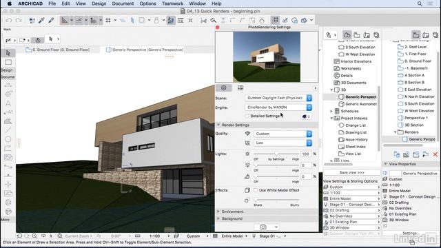 041 Quick renders ArchiCad смотреть онлайн
