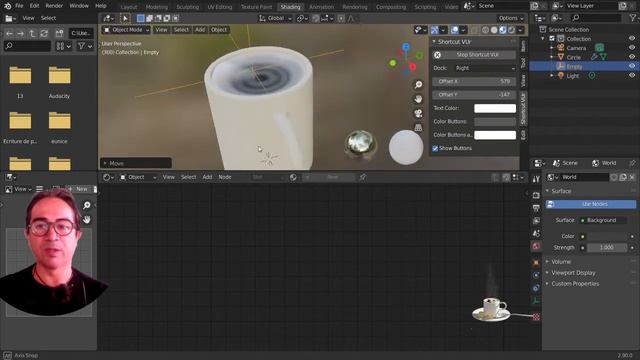 Le café crème - Niveau 1 : 2 - débutant - Textures sur contrôleur - Blender 2.9 смотреть онлайн