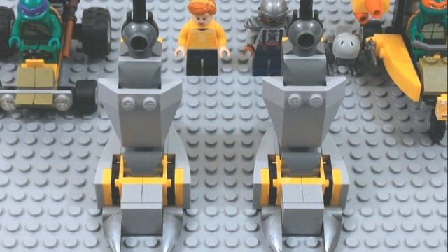 Teenage Mutant Ninja Turtles Lego 79105 Baxter Robot Rampage Stop Motion Build смотреть онлайн